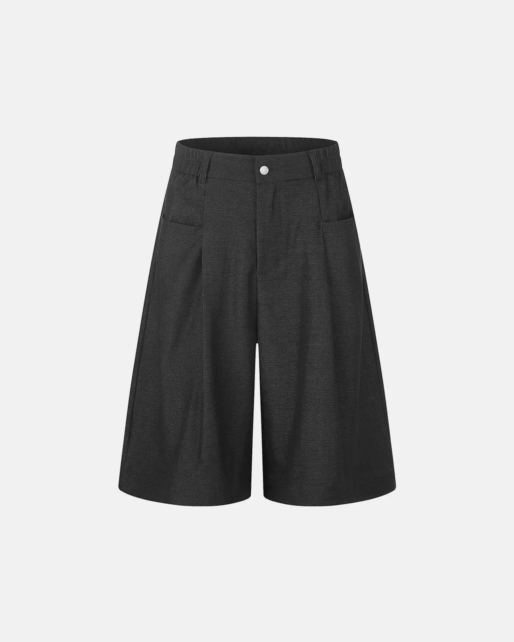 Pleated Wide-Leg Tailored Shorts | Flation Streetwear