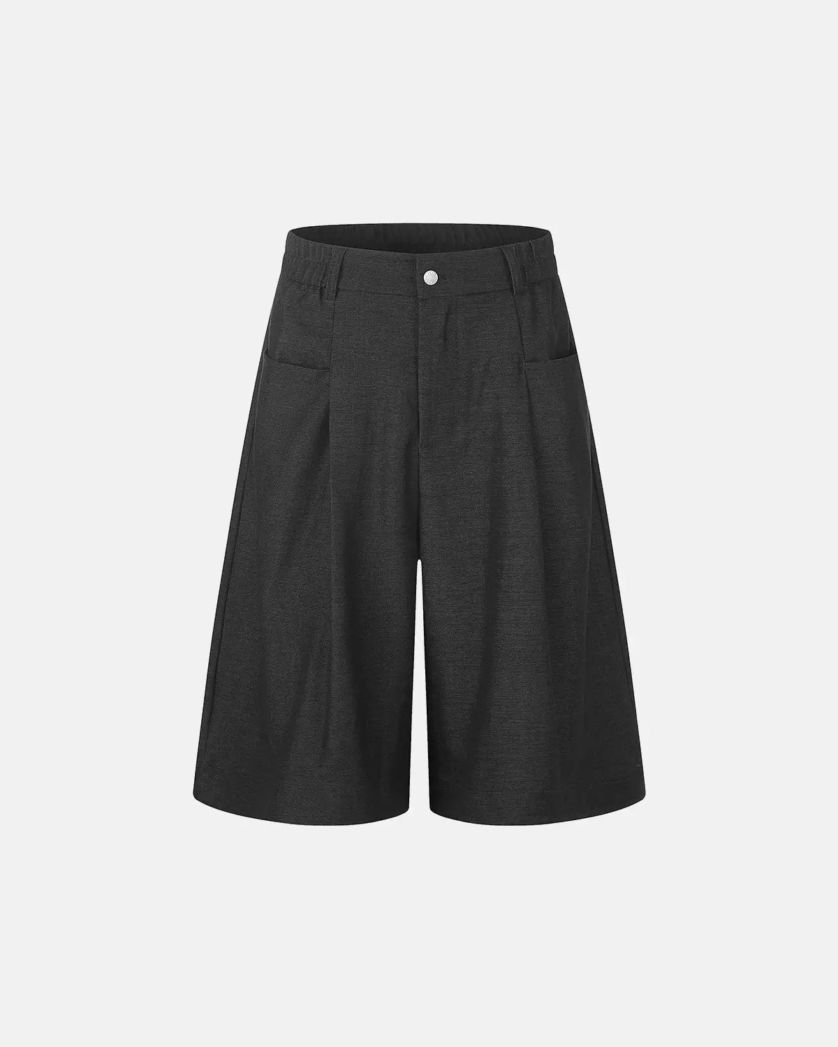 Pleated Wide-Leg Tailored Shorts | Flation Streetwear