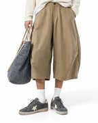 Pleated Barrel Tailored Bermuda Shorts | Flation Streetwear