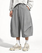 Pleated Barrel Tailored Bermuda Shorts | Flation Streetwear