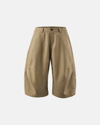 Pleated Barrel Tailored Bermuda Shorts | Flation Streetwear