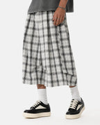 Plaid Longline Casual Shorts | Flation Streetwear