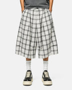 Plaid Longline Casual Shorts | Flation Streetwear