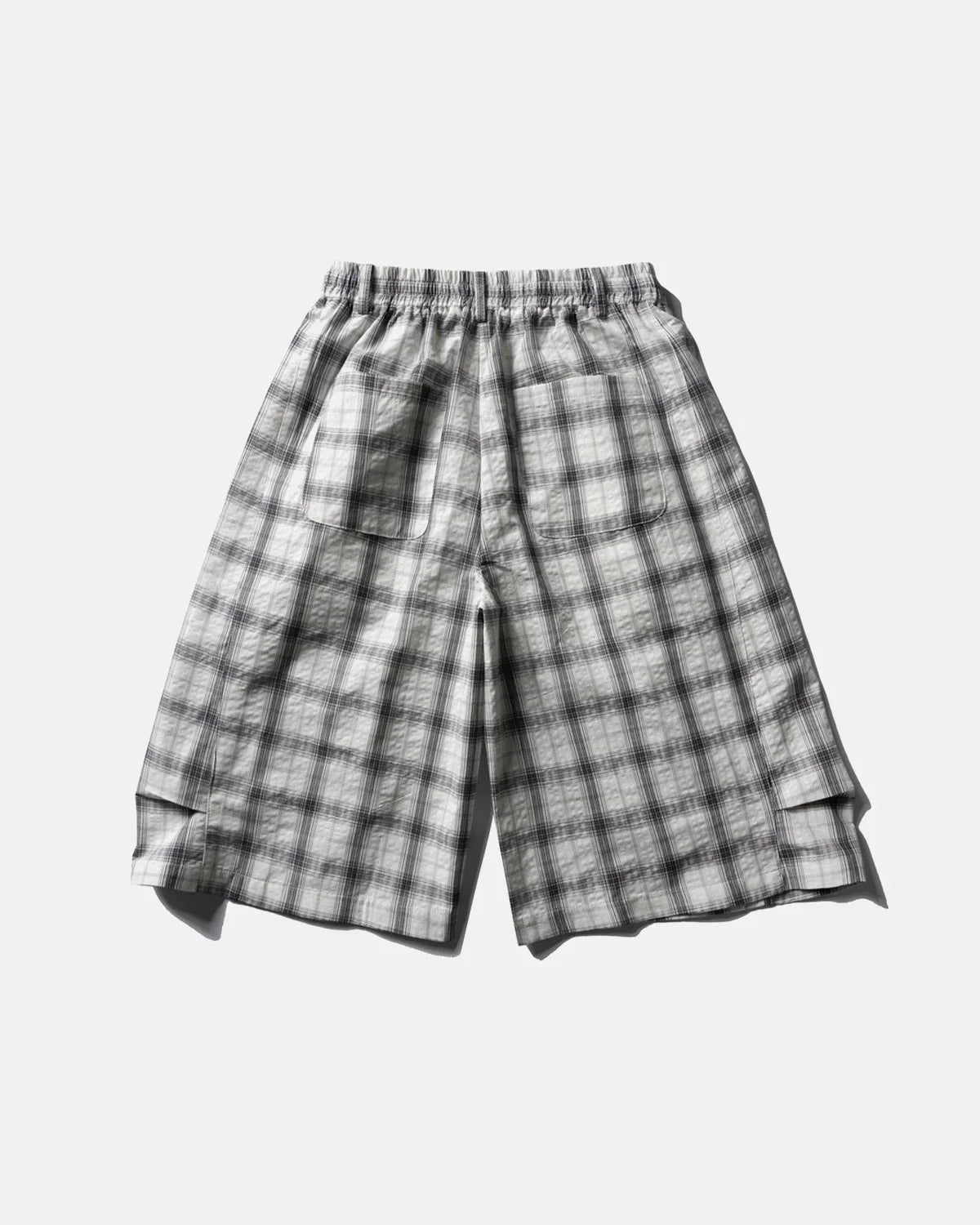 Plaid Longline Casual Shorts | Flation Streetwear