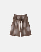 Double Waist Monkey Wash Sweat Shorts | Flation Streetwear