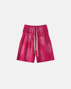 Double Waist Monkey Wash Sweat Shorts | Flation Streetwear