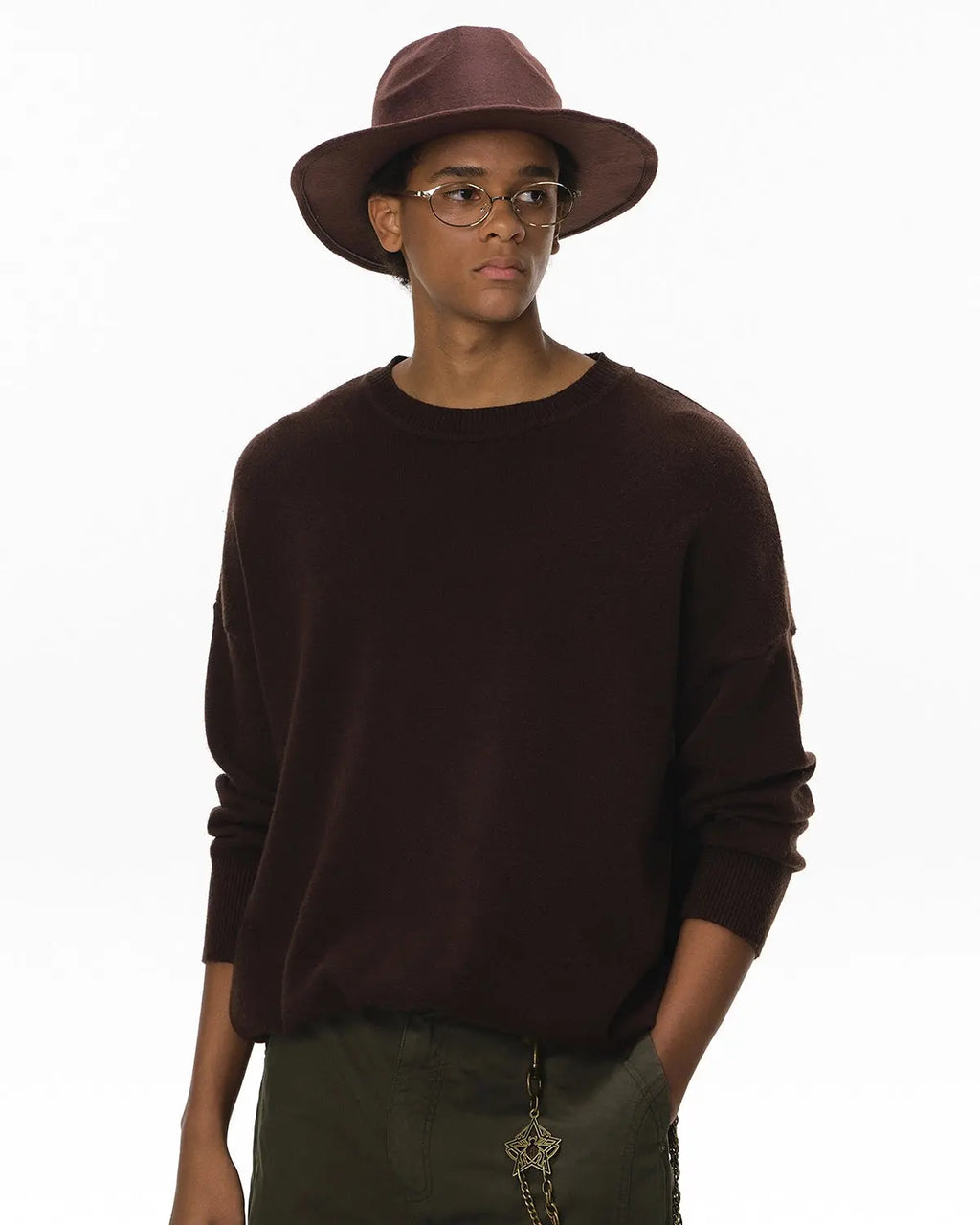 Crew Neck Knit Sweater| Flation Streetwear