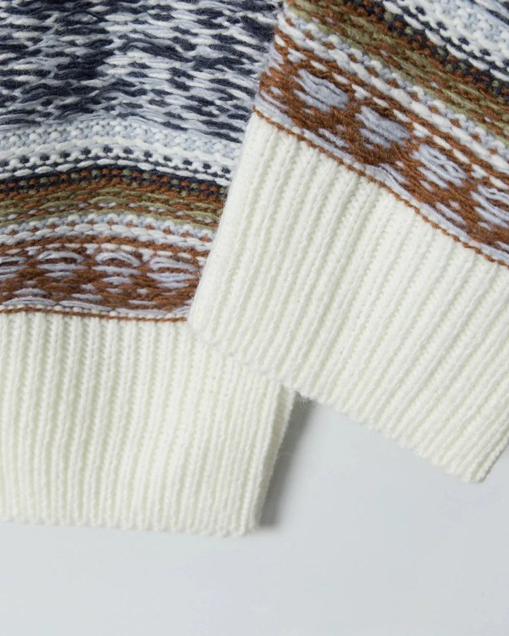 Round Neck Stripe  Jacquard Pullovers | Flation Streetwear