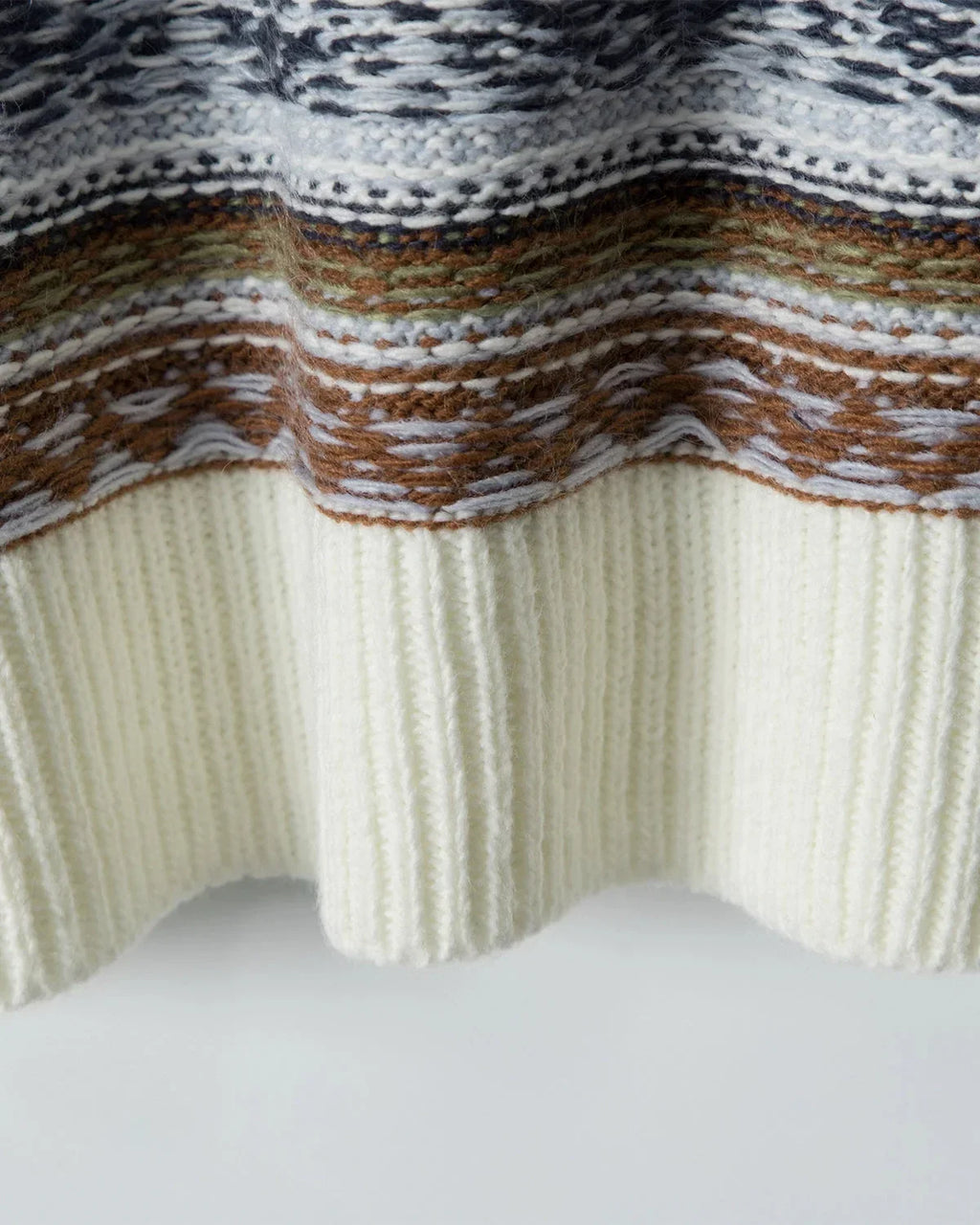 Round Neck Stripe  Jacquard Pullovers | Flation Streetwear