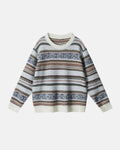 Round Neck Stripe  Jacquard Pullovers | Flation Streetwear