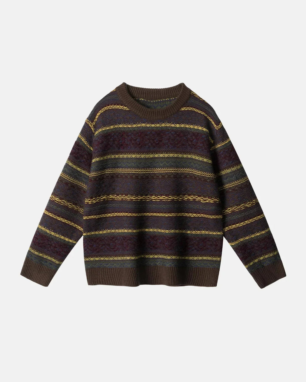 Round Neck Stripe  Jacquard Pullovers | Flation Streetwear