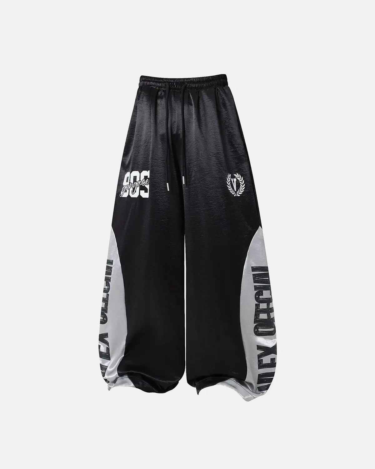 Glossy Contrast Barrel Sweatpant | Flation Streetwear