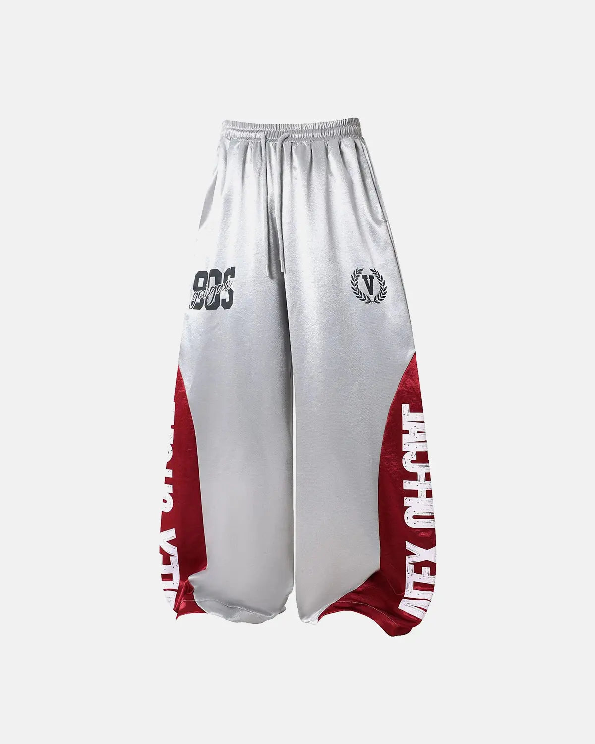 Glossy Contrast Barrel Sweatpant | Flation Streetwear