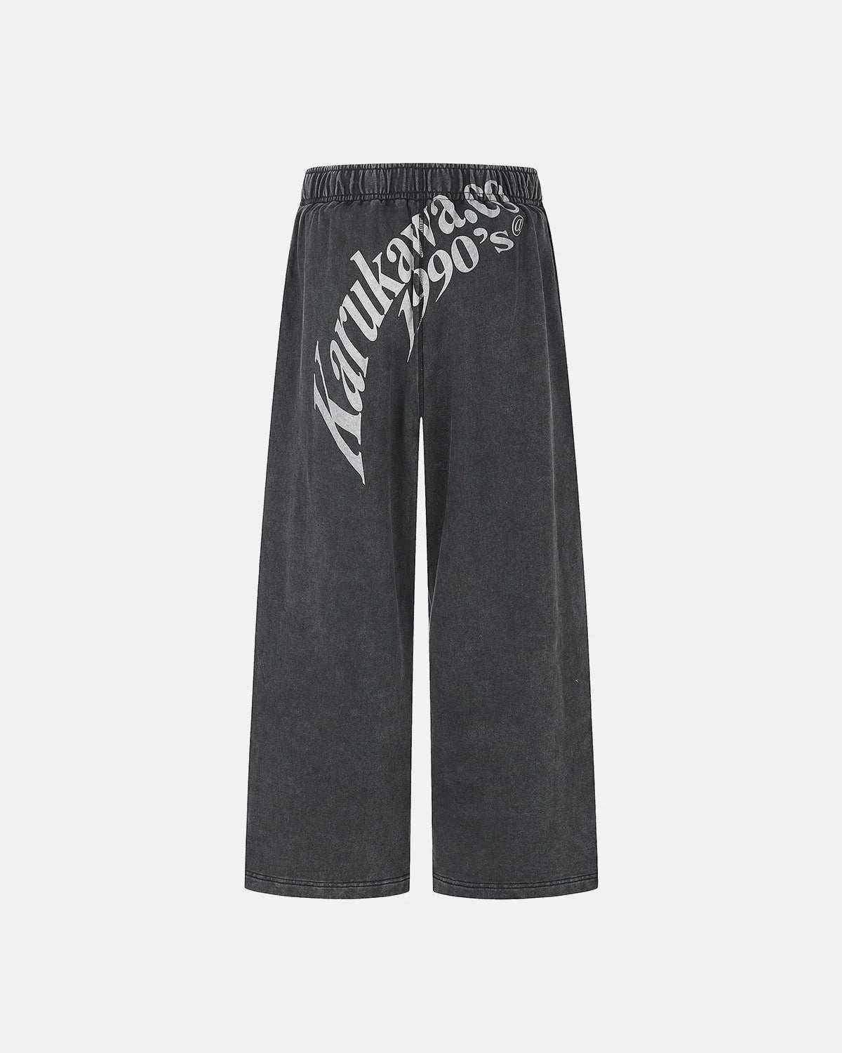 Washed Graphic Wide-Leg Sweatpants | Flation Streetwear