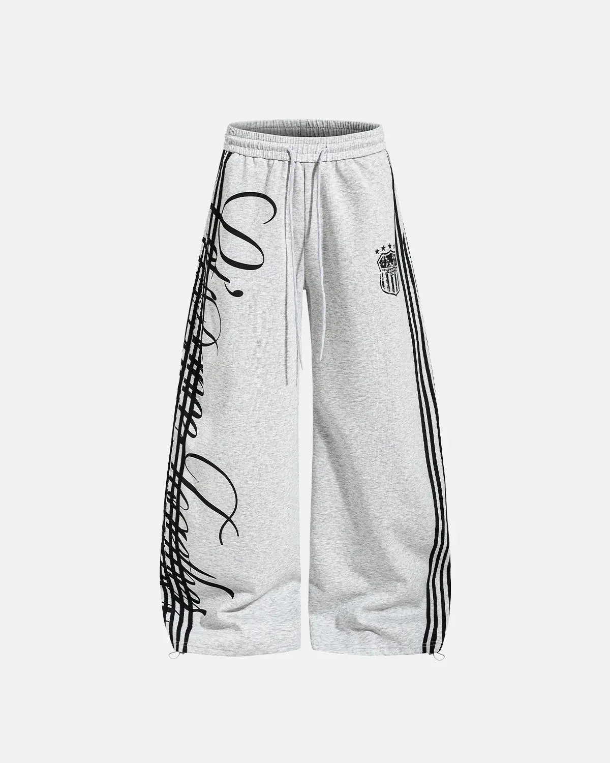 Script Stripe Baggy Sweatpants| Flation Streetwear