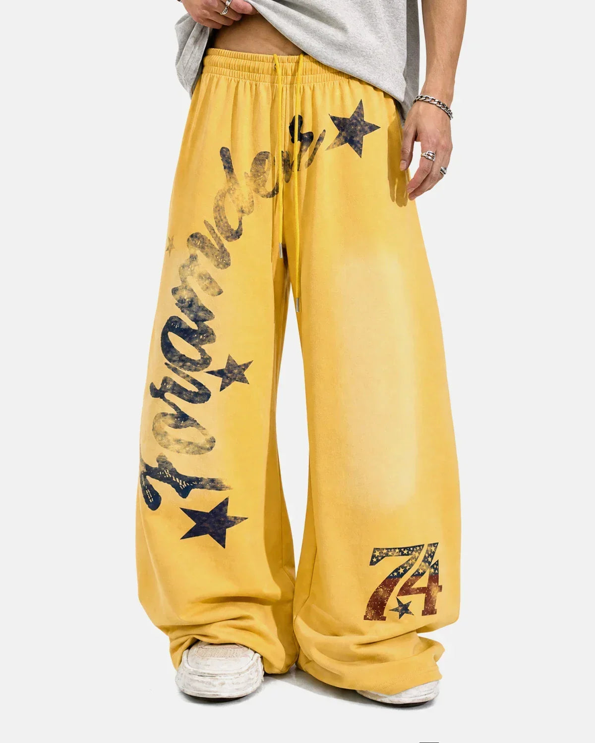 Star Graphic Barrel Sweatpants | Flation Streetwear