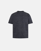 Striped Henley Relaxed T-shirt | Flation Streetwear