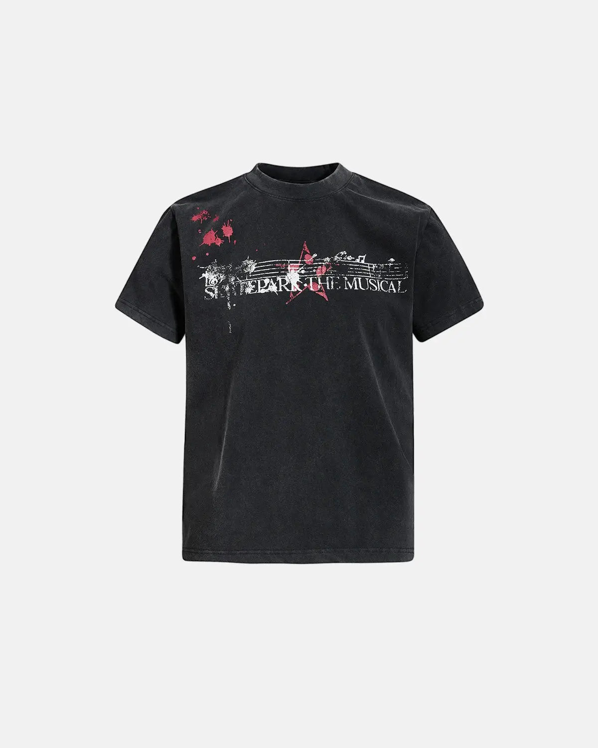 Acid Washed Music Graphic T-Shirt | Flation Streetwear