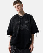 Monkey Washed Distressed T-Shirt | Flation Streetwear