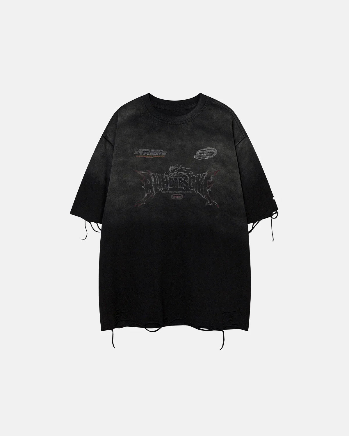 Monkey Washed Distressed T-Shirt | Flation Streetwear