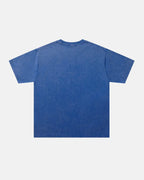 Washed Rhinestone Flame Boxy T-Shirt | Flation Streetwear
