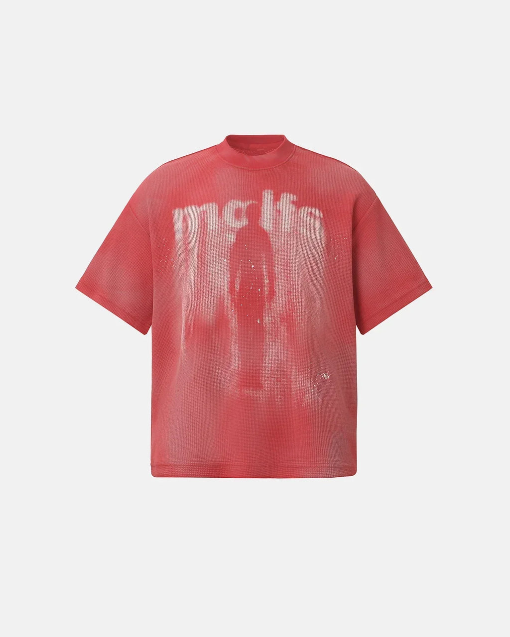 Gothic Letter Print Cotton T-Shirt | Flation Streetwear