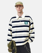 Striped Rugby Polo Shirt | Flation Streetwear