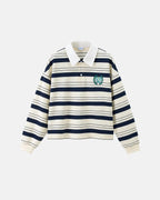 Striped Rugby Polo Shirt | Flation Streetwear