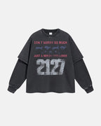 Black Acid Wash Layered Tees | Flation Streetwear