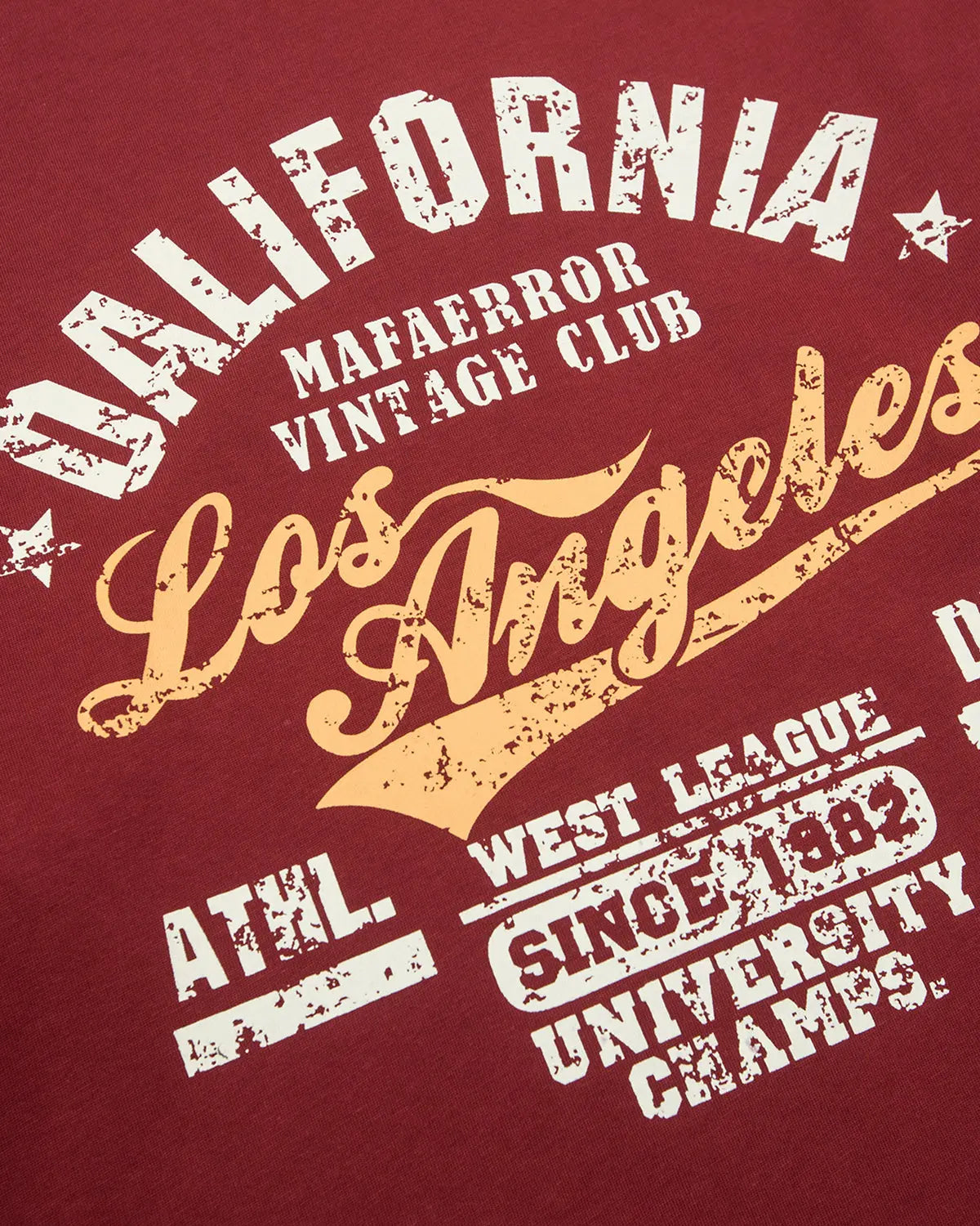 Retro Letter Print Layered Stripe T-Shirt | Flation Streetwear