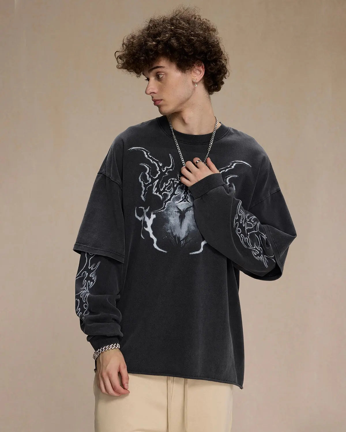 Retro Raw Edge Graphic Tees | Flation Streetwear