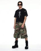 Distressed Painted Graphic Boxy T-Shirt | Flation Streetwear