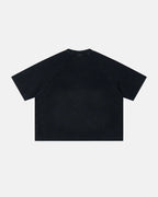 Washed Graphic Boxy Waffle T-Shirt | Flation Streetwear