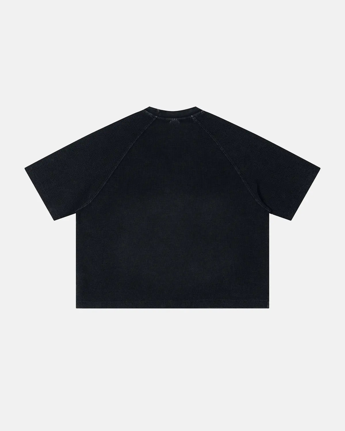 Washed Graphic Boxy Waffle T-Shirt | Flation Streetwear