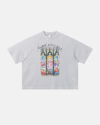 Washed Graphic Boxy Waffle T-Shirt | Flation Streetwear