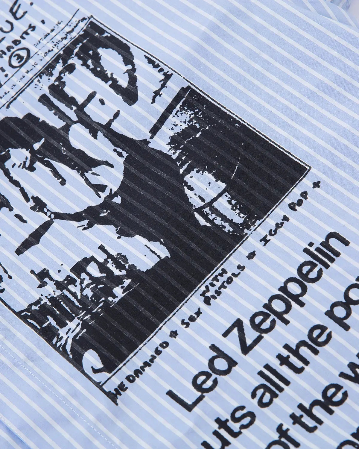 Striped Graphic Layered Long-Sleeve Shirt | Flation Streetwear