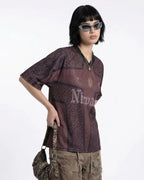 Tribal Pattern Mesh Jersey | Flation Streetwear