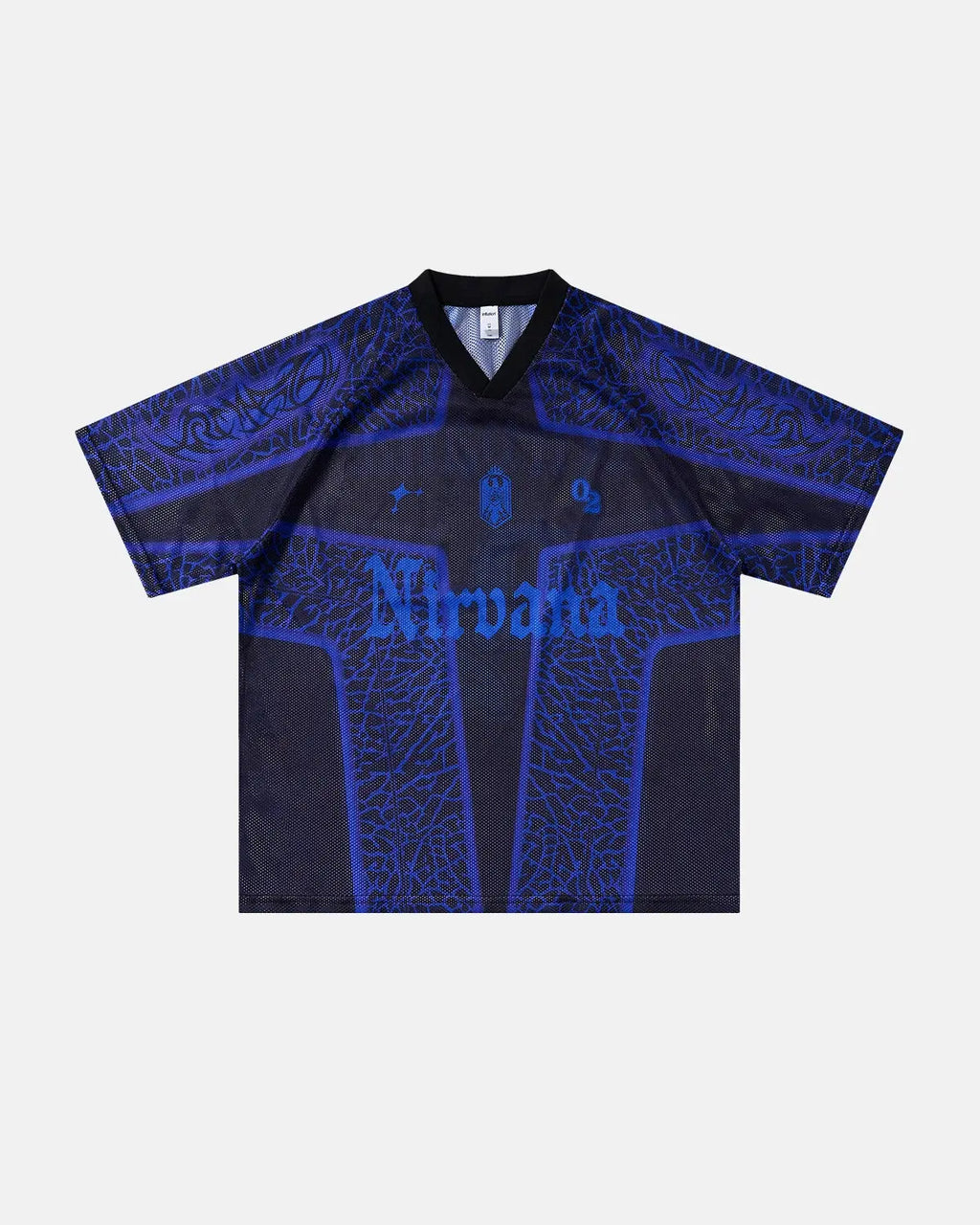 Tribal Pattern Mesh Jersey | Flation Streetwear