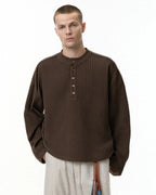 Old Money Style Henley Long Sleeve Tees | Flation Streetwear