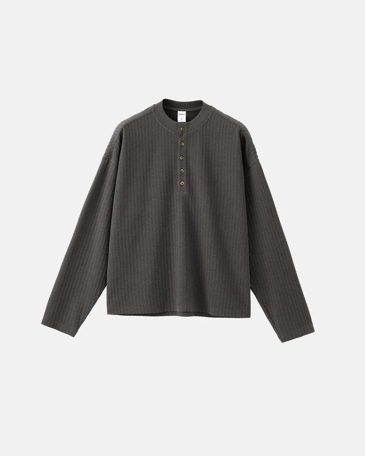 Old Money Style Henley Long Sleeve Tees | Flation Streetwear