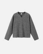 V-neck Long Sleeve Waffle Tees | Flation Streetwear