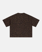 Leopard Print Boxy T-Shirt | Flation Streetwear