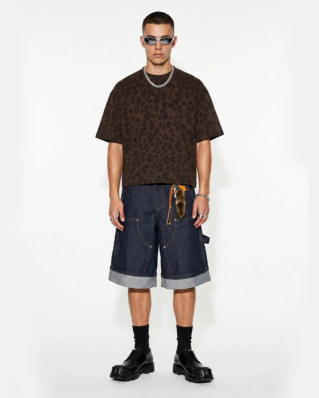 Leopard Print Boxy T-Shirt | Flation Streetwear
