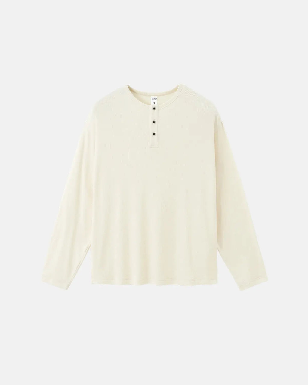 Henley Collar Long Sleeve Tees | Flation Streetwear