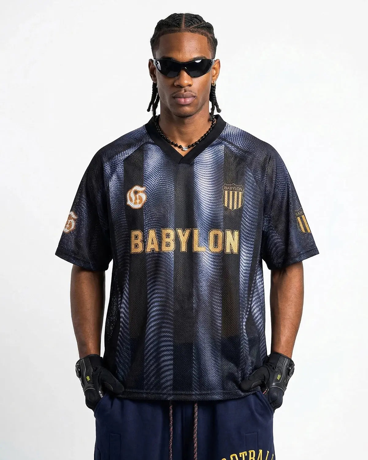 Gradient Pattern Mesh Jersey | Flation Streetwear