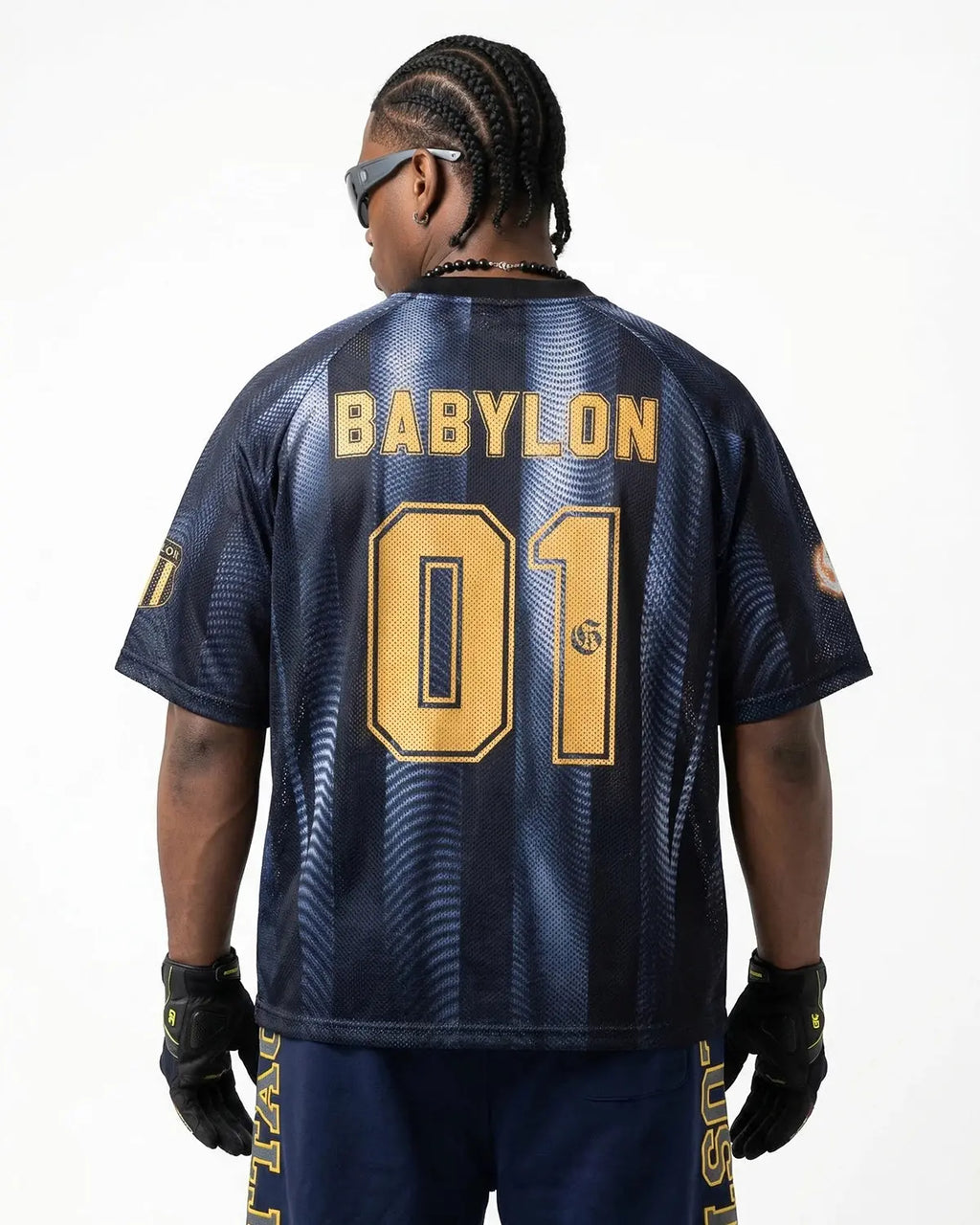 Gradient Pattern Mesh Jersey | Flation Streetwear