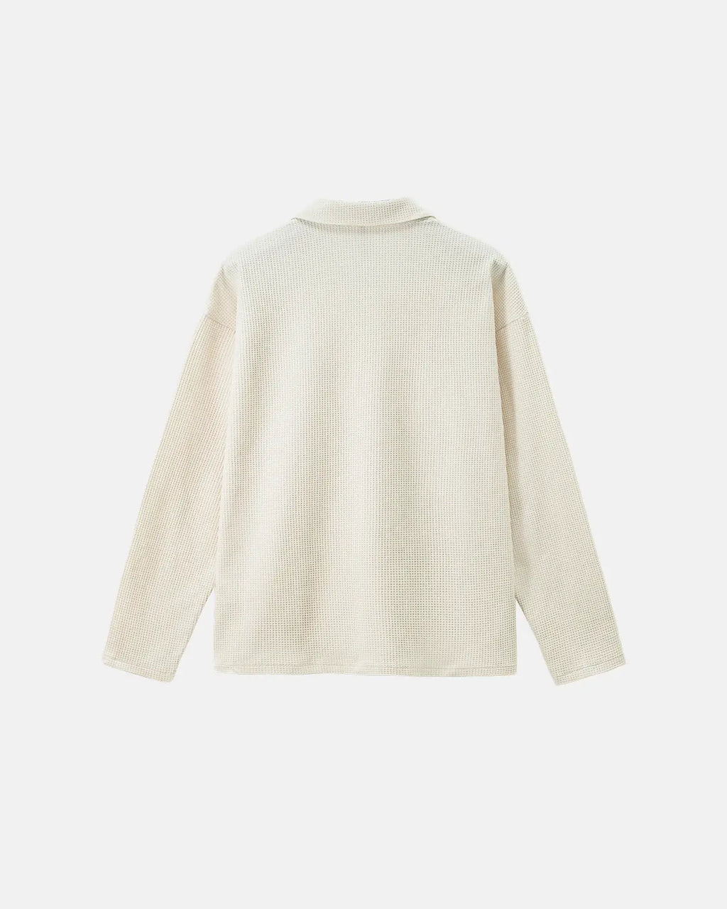 Waffle Long Sleeve Polo Shirts | Flation Streetwear