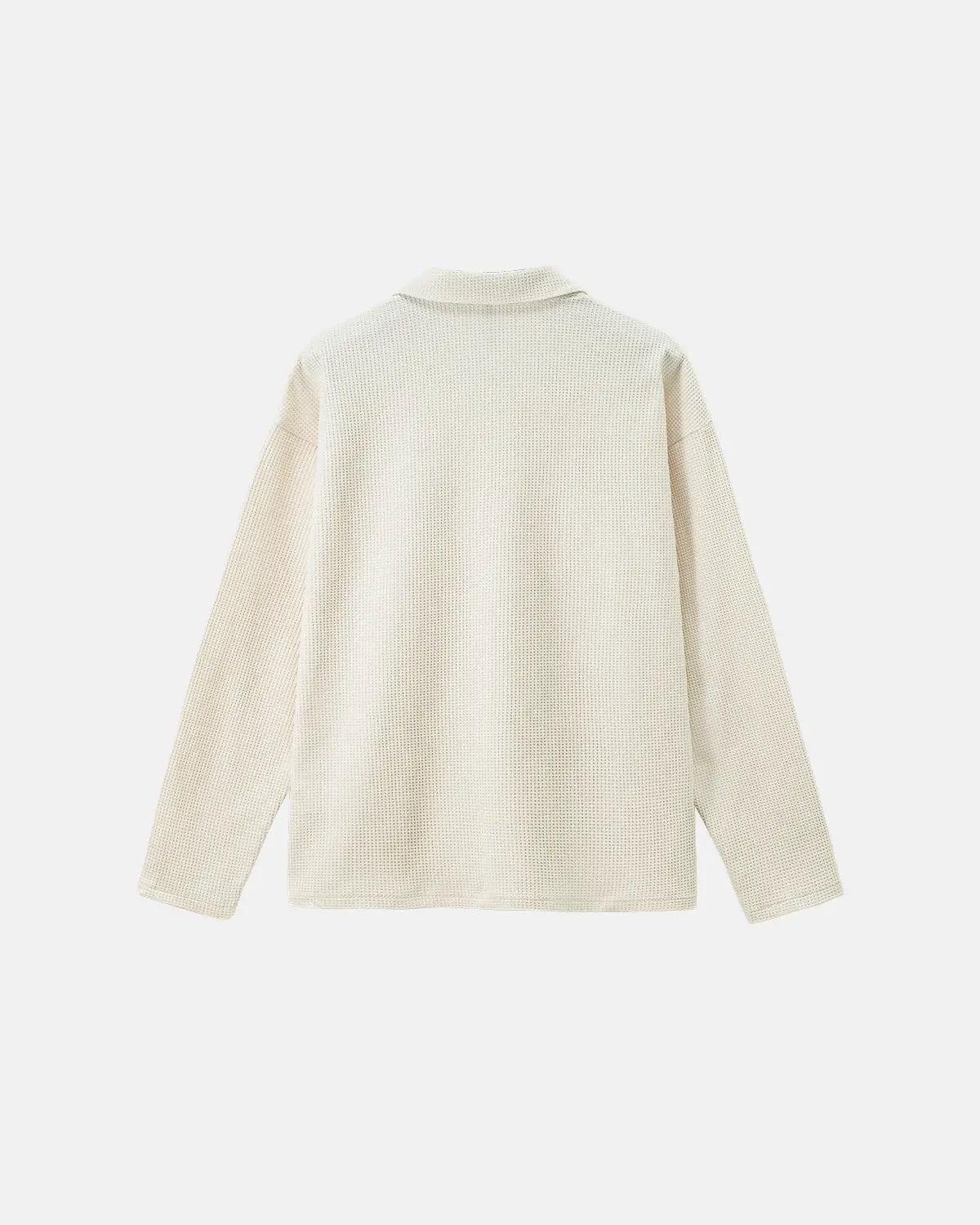 Waffle Long Sleeve Polo Shirts | Flation Streetwear