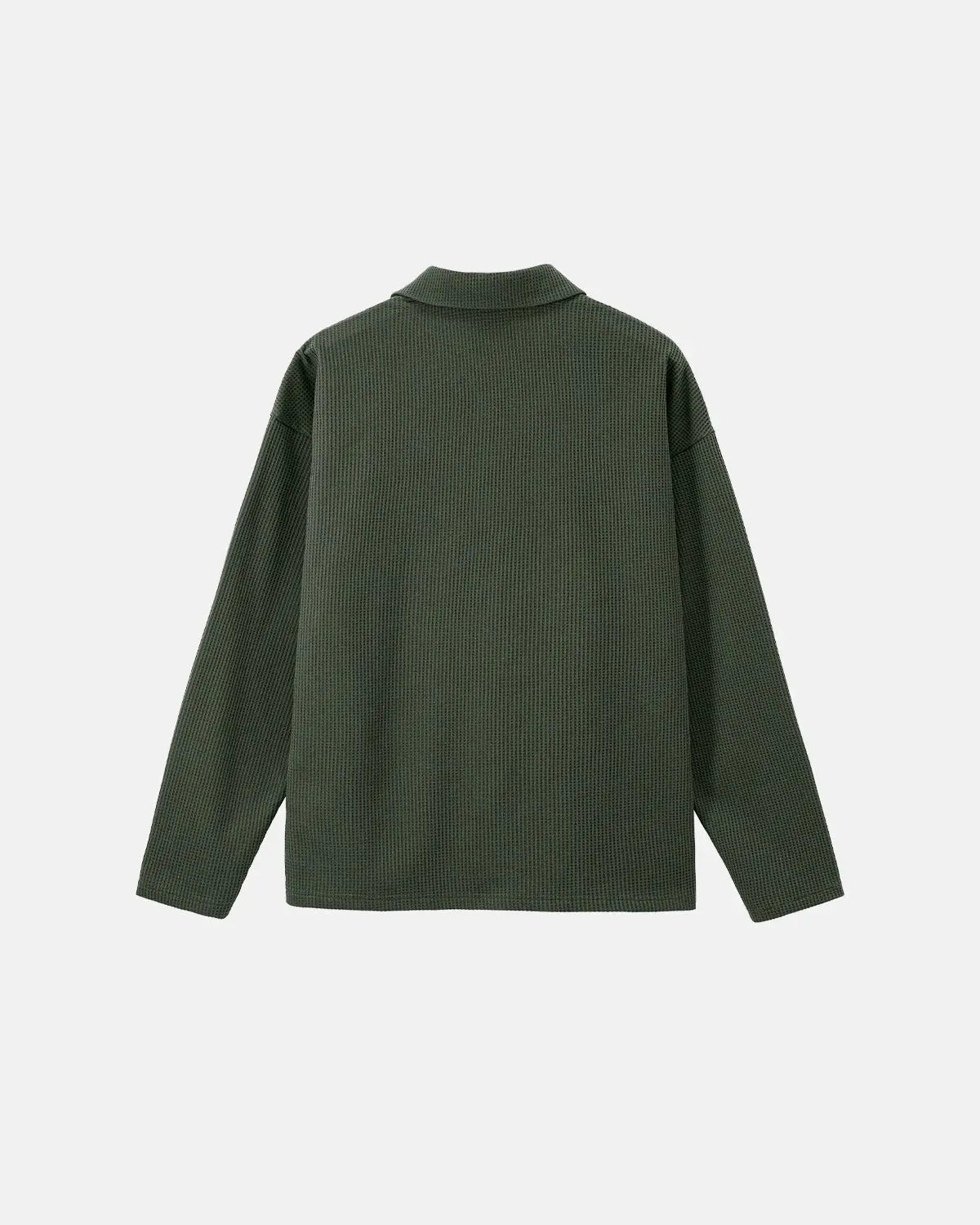 Waffle Long Sleeve Polo Shirts | Flation Streetwear