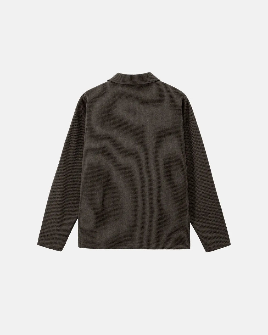 Waffle Long Sleeve Polo Shirts | Flation Streetwear